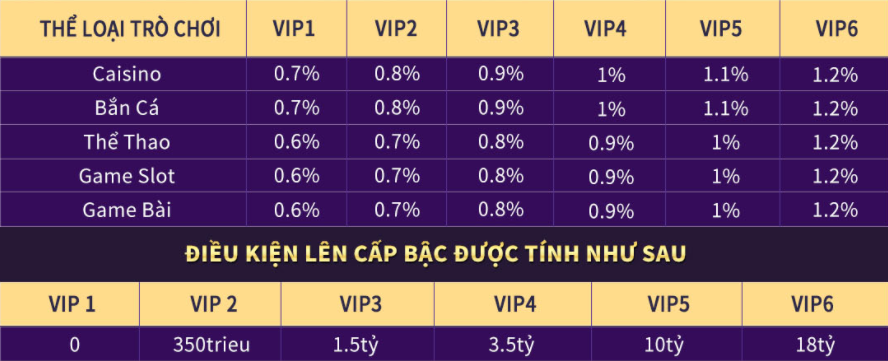 Hoàn trả VIP